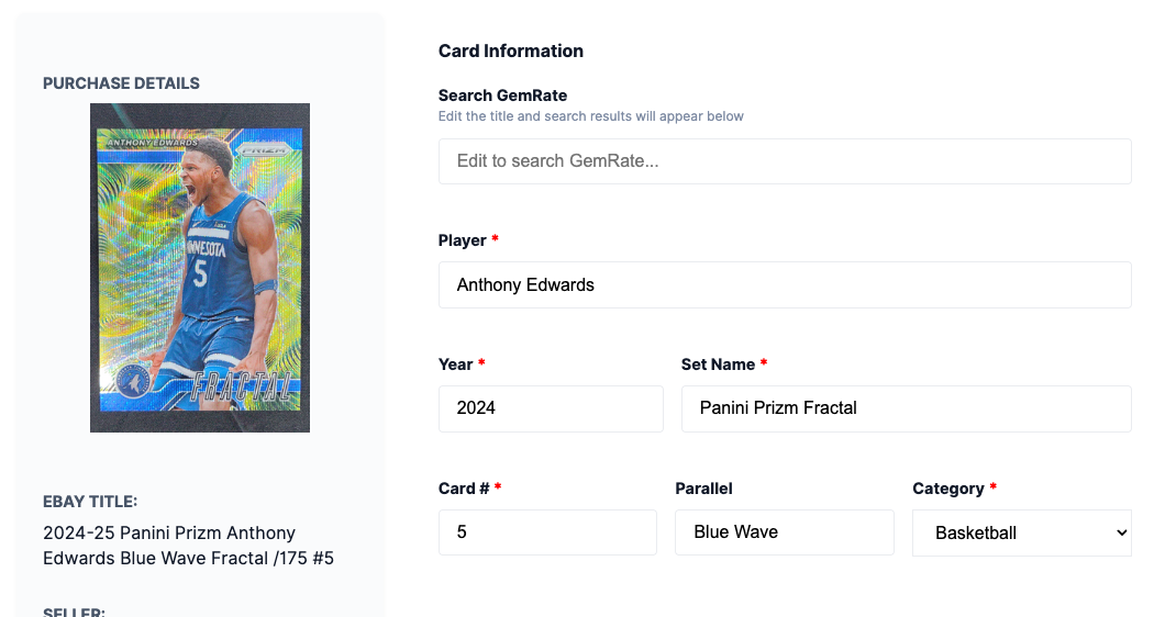 Review and approve pending eBay purchases in whuppit